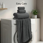 REDKISS Charcoal Gray Bath Towels Set 8 Piece - Image 8