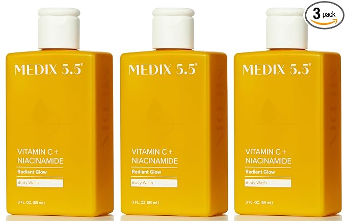 MEDIX Radiant Glow Vitamin C Body Wash W/ Niacinamide | Citrus Scented Gentle by Medix55