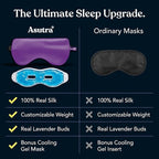 ASUTRA Silk Eye Pillow for Sleep, Weighted Eye Mask, Meditation & Light - Image 6