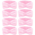 Ondder Spa Headband for Washing Face 8 Pack Pink Skincare Headbands for Women by Ondder