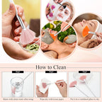 9 Pieces Facial Fan Mask Brushes, Soft Facial Applicator Brushes Tools - Image 5