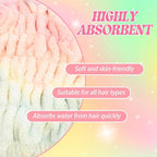 2 PCS Microfiber Hair Towel Wrap - Image 5