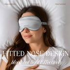 Silk Satin Sleeping Eye Mask, Soft Breathable Blackout Eyeshade Eye Cover - Image 3
