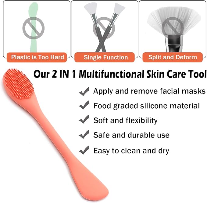 RamPula Silicone Face Mask Brush, Face Scrubber - Image 3