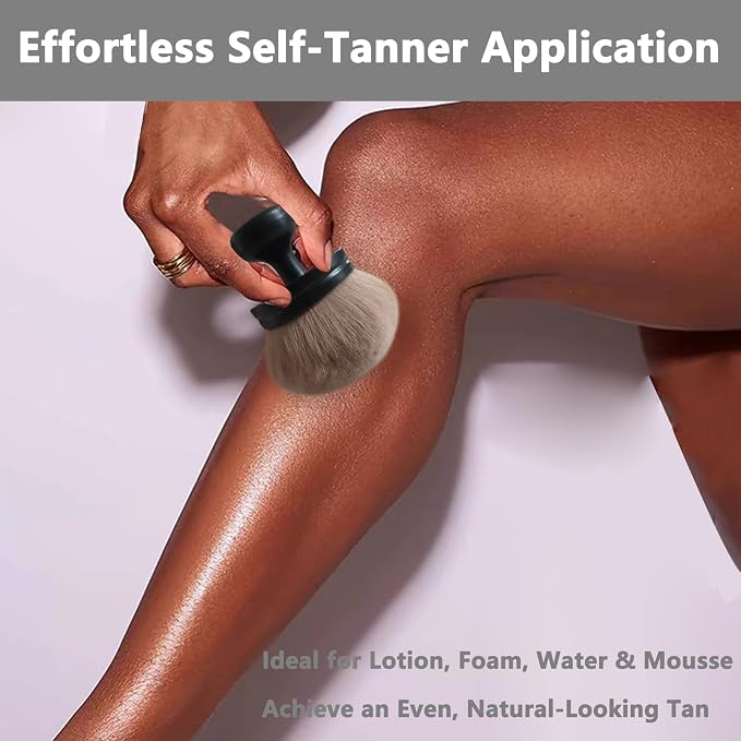 Body Makeup Brush Extra Large Oval Self Tanning Brush Multipurpose 74mm - Image 4