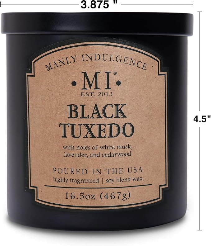 Manly Indulgence Black Tuxedo Candles - Image 4