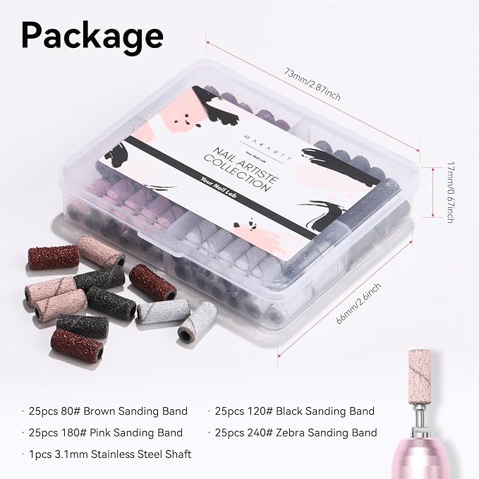 Makartt Nail Drill Bits Sanding Bands - Image 7