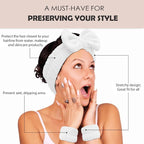 Ayesha White Spa Headband and Wristband Set - Image 3