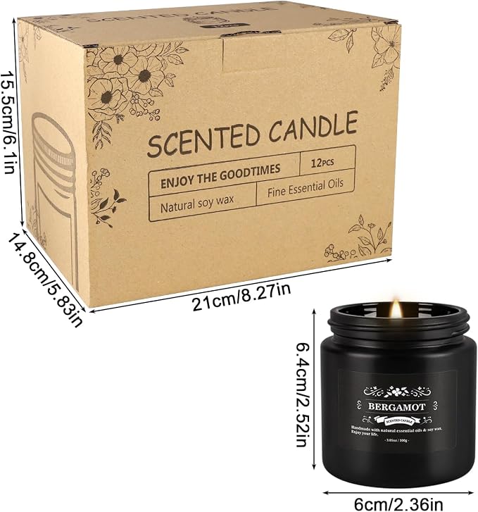 Howemon Scented Candle Set 12 Pack, Candle - Image 3