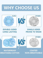 Years calm Shower Caps for Women Reusable Waterproof, Double Layer Waterproof - Image 9