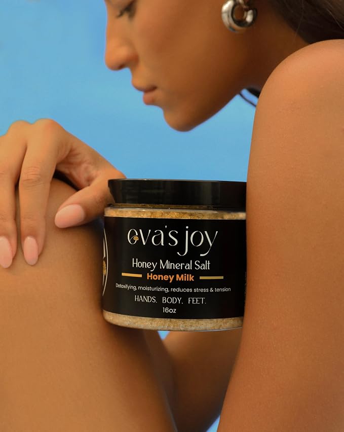 Eva's Joy Honey Milk Mineral Bath and Foot Soak, Made - Image 4