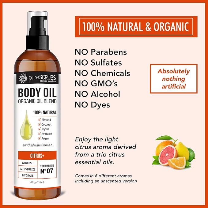 pureSCRUBS Ultra Moisturizing Citrus+ Body Oil Spray - Image 5