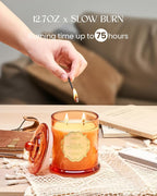 M&SENSE Citrus Candles for Home Scented, Natural Organic Soy Candle 12.7oz 75 - Image 7