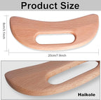 enttgo Body Gua Sha Tool Wooden Lymphatic Drainage Tool, Guasha Massage Tools - Image 2