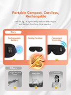 Heated Eye Mask for Dry Eye Relief, Cordless Warm Compress Sleep Mask - Image 5
