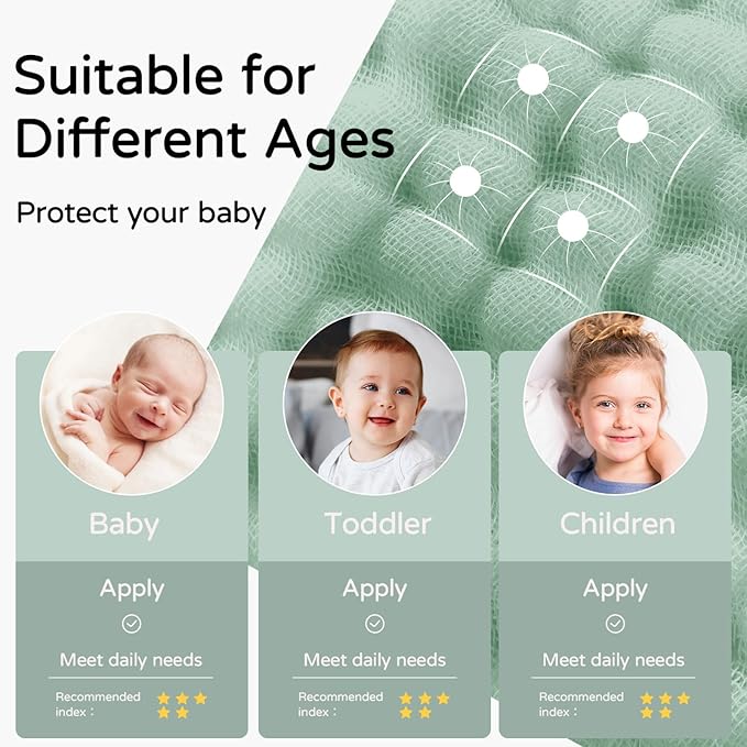 Yoofoss Hooded Baby Towels for Newborn 2 Pack 100% Muslin Organic Cotton Baby - Image 5