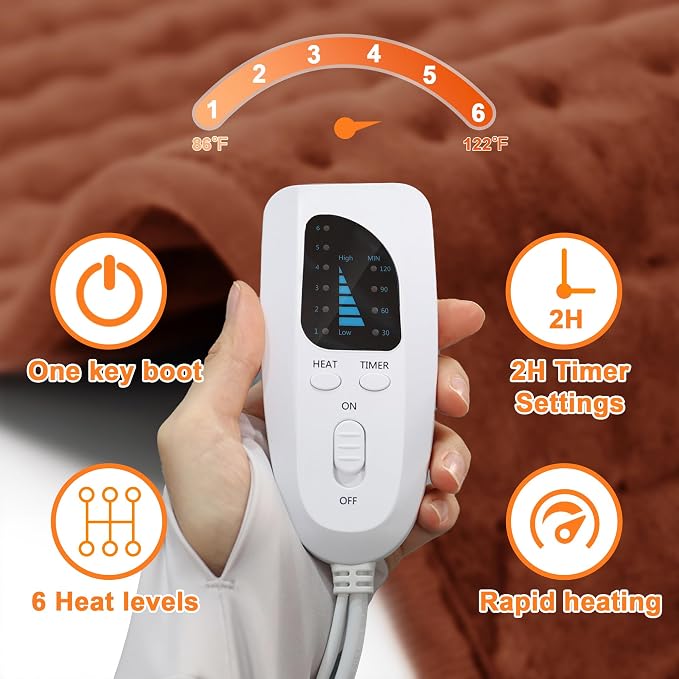 Deepsoon Heating Pad, Electric Heating Pads - Image 5