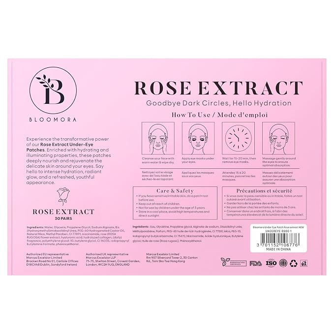 BLOOMORA Rose Under Eye Patches - Image 8