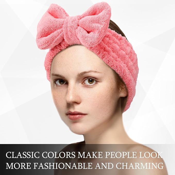 3 Pieces Towel Headbands for Women Makeup Headband for Washing Face Makeup Spa - Image 5