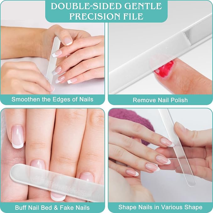Glass Nail File Buffer with Case - Image 3