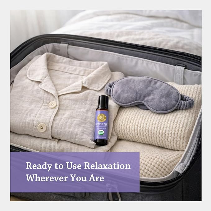 Silk Road Organic Restful Ease Essential Oil Sleep & Stress Blend Roll On - Image 7