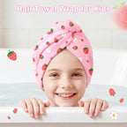Microfiber Hair Towel Wrap for Kids Hair Drying Towel Wrap - Image 5