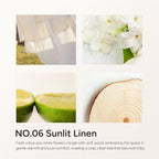Sunlit Linen Luxury Scented Candles, 9oz Soy Wax Candles - Image 4