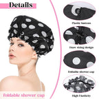 2 Pcs Large Shower Cap for Braids, Extra Long Shower Cap for Women Long Hair & - Image 3