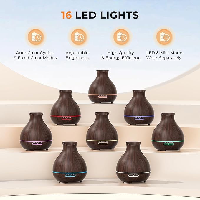 BZseed Aromatherapy Essential Oil Diffuser, 550ml Ultrasonic Fragrant Oil Large - Image 6