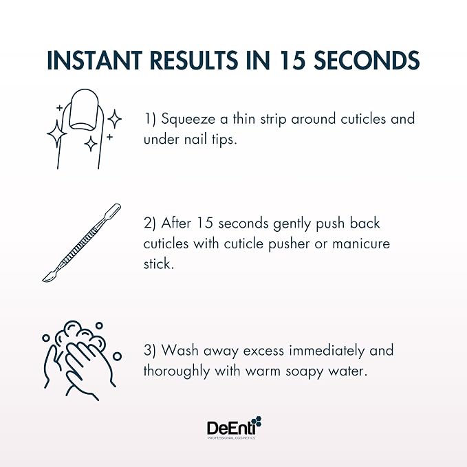 DeEnti Instant Cuticle Remover Gel, Professional Cuticle Softener - Image 4