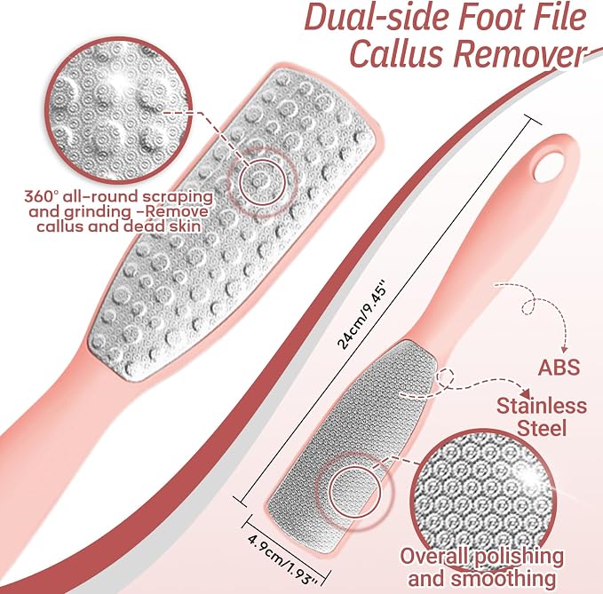 New Foot Brush & Foot File Set, 3-in-1 Foot Scrubber in Shower, - Image 5
