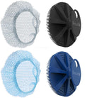 Silicone Body Scrubber & Scrub Nets, BEAUTAIL 4 Pack – Rich Foam and Exfoliation by BEAUTAIL