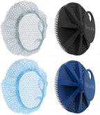Silicone Body Scrubber & Scrub Nets, BEAUTAIL 4 Pack – Rich Foam and Exfoliation by BEAUTAIL