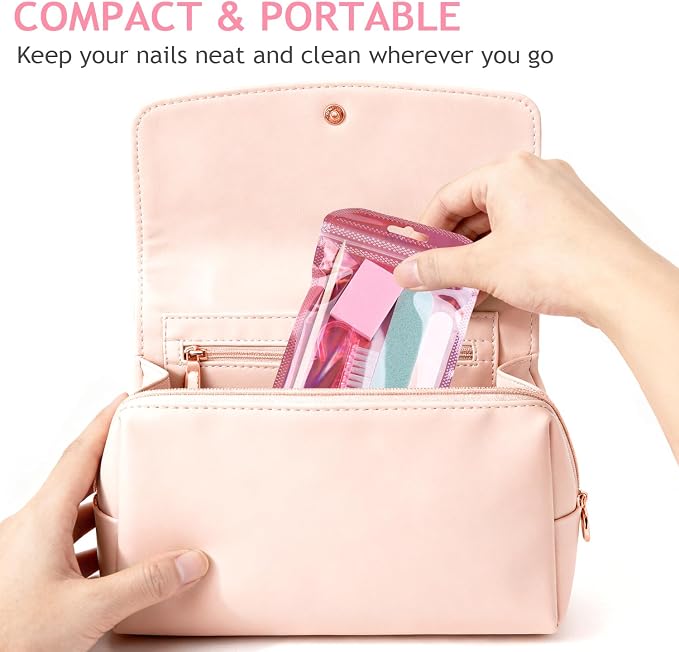 5-Piece Disposable Manicure Kit, Bulk Mini Nail Care Set - Image 7