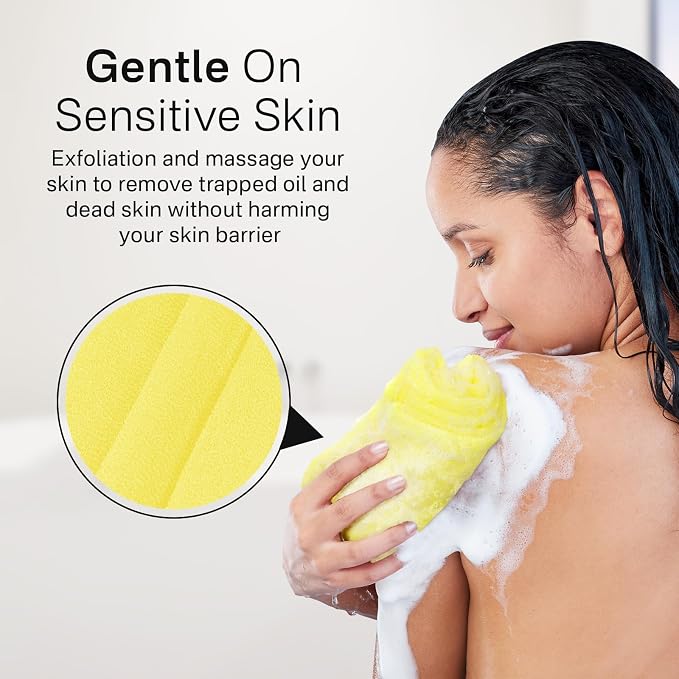 Yiclick Exfoliating Washcloth Towel- Exfoliating Body Scrubber Exfoliator - Image 5