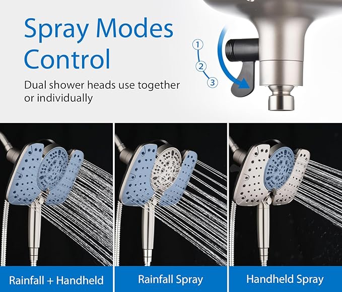 INAVAMZ Nickel 2.5GPM Shower Head - Image 3
