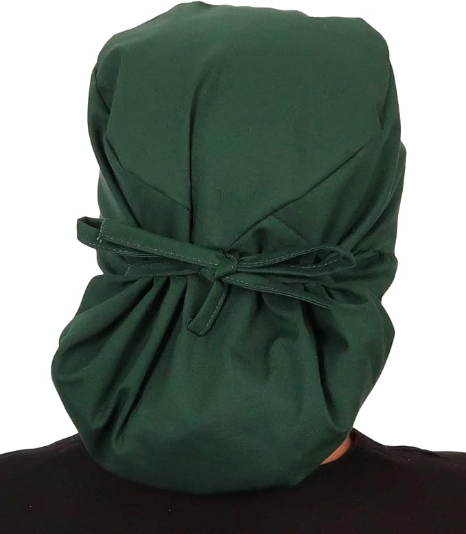 Sparkling EARTH Big Hair Ponytail Classic Surgical Style Scrub Working Cap - Image 2