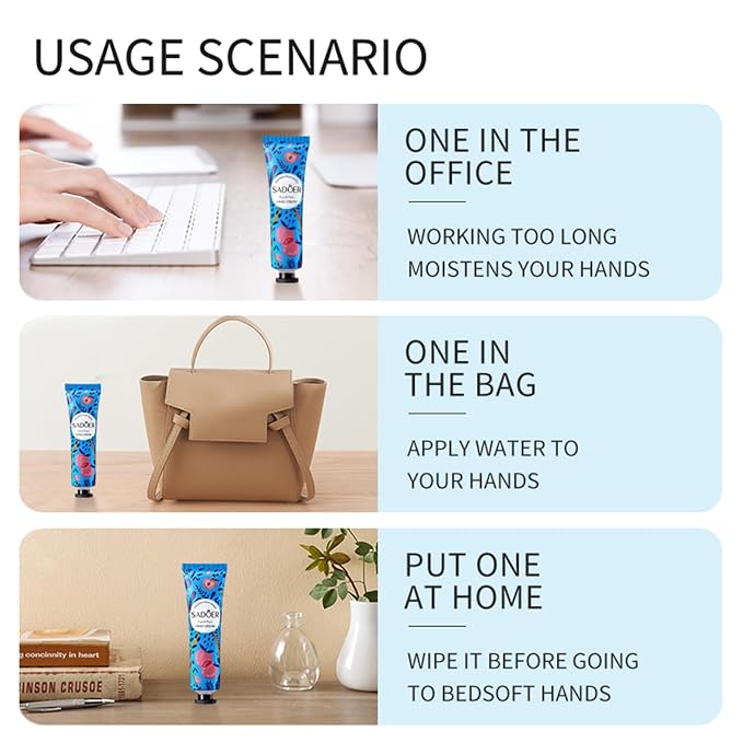 10 Pack Hand Cream for Dry Cracked Hands, Travel Size Moisturizing Mini Hand - Image 9
