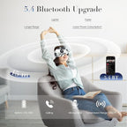 LC-dolida Sleep Mask with Bluetooth Headphones, Extra Large Silk Eye Mask - Image 3