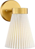 Fabric Bathroom Light Fixture, HWH 1-Light Sconce Wall Lighting by HWHINVESTMENT