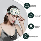 OLESILK 100% Natural Mulberry Silk Sleep Eye Mask Block Out Light, Fashion - Image 4