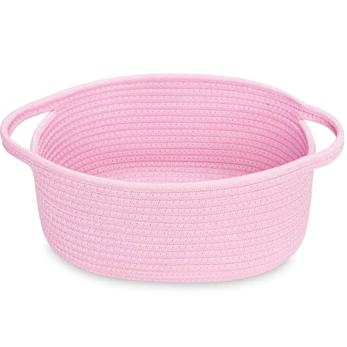 ABenkle Small Basket, Rope Room Shelf Storage Basket, Cat Dog Toys Basket Chest by ABenkle