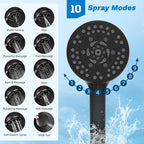 Hibbent Dual Filter All Metal 12" Rainfall Showerhead Combo, High Pressure - Image 3
