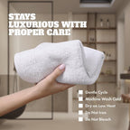 White Classic Wealuxe Multi Washcloths 48 Pack - Image 5