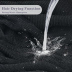 Three-Layer Terry Cloth Lined Satin Shower Cap, - Image 4