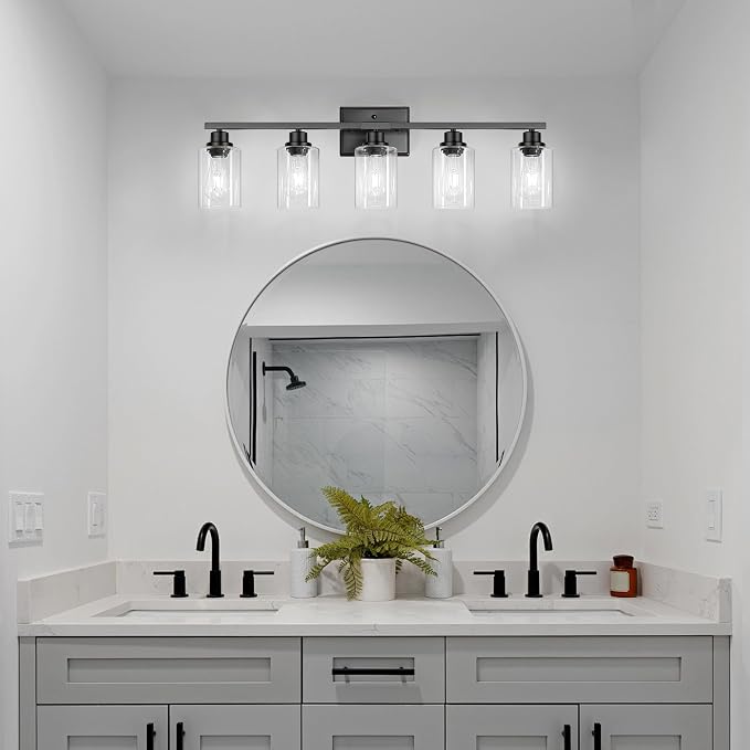 Ascher 5-Light Bathroom Light Fixtures, 33 Inch Vanity Lights - Image 9