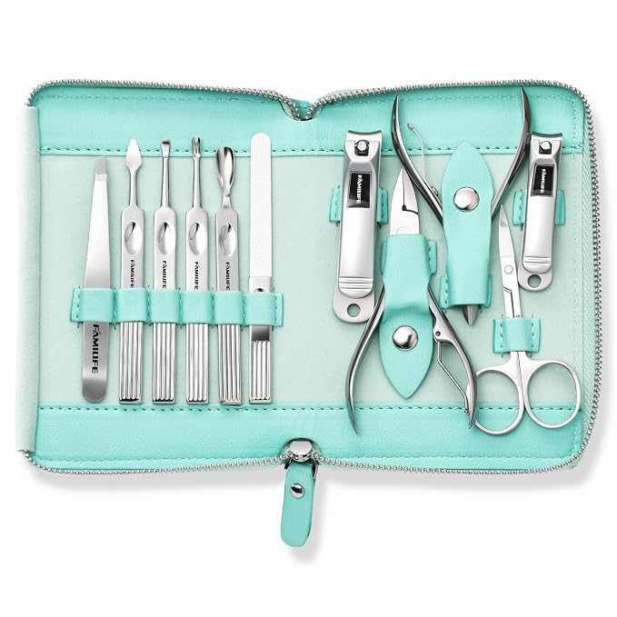 FAMILIFE Manicure Kit for Women, Professional Manicure Set Nail Clippers Set 11 - Image 8