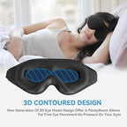 Sleep Mask for Men Women, Upgraded 3D Deep Contoured Eye Covers for Sleeping - Image 4