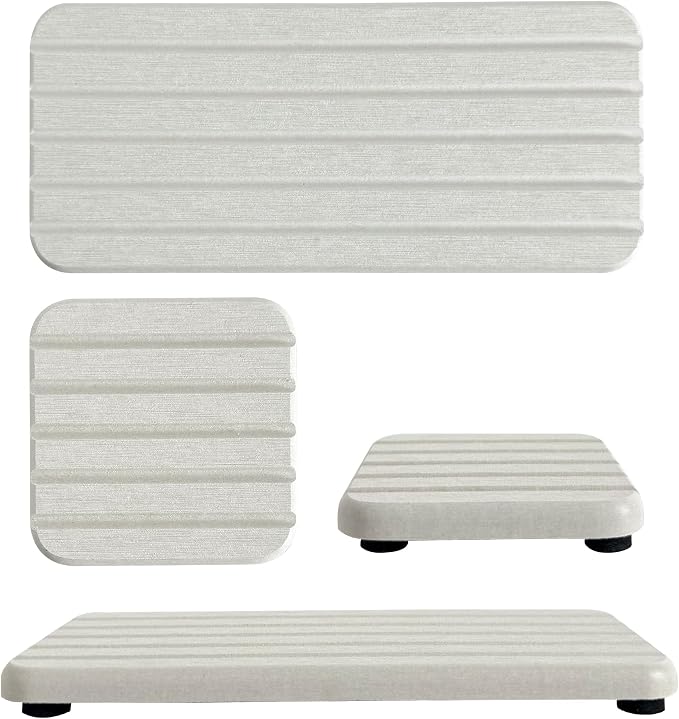 NiuYichee Set of 4 Water Absorbing Stone Trays by NiuYichee