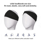 2 Pack Black Wide Headbands for Women - Image 4